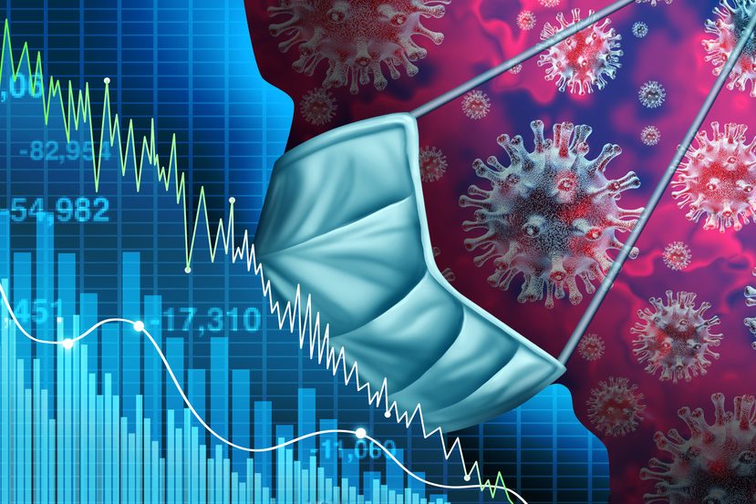 Die Folgen der Corona-Pandemie zeigen sich in einem deutlichen Rückgang der Wirtschaftsleistung.