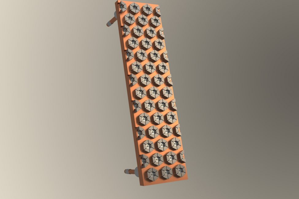 Primetals Technologies Kupfer-Plattenkühler mit Sechskanteinsätzen