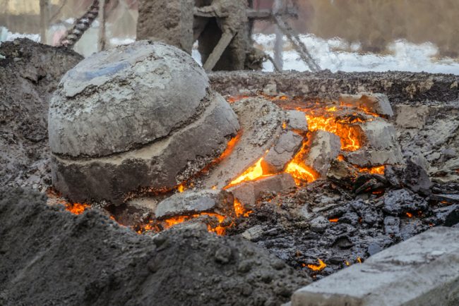 Eisenhüttenschlacke