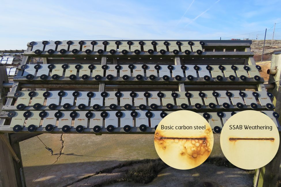 Testergebnis: Konventioneller Stahl vs. SSAB-Weathering-Stahl