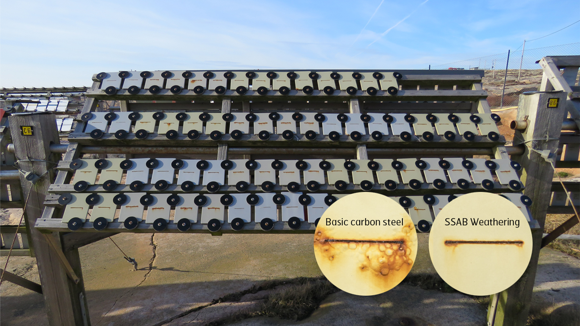 Testergebnis: Konventioneller Stahl vs. SSAB-Weathering-Stahl