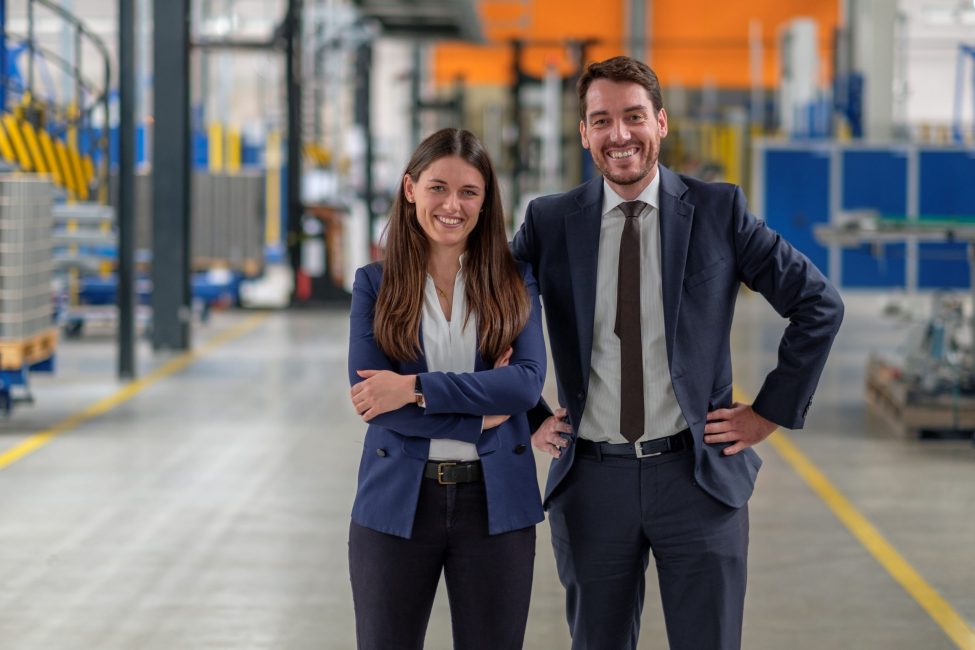 Annika und Hugo Sebastian Trappmann von der Blechwarenfabrik Limburg