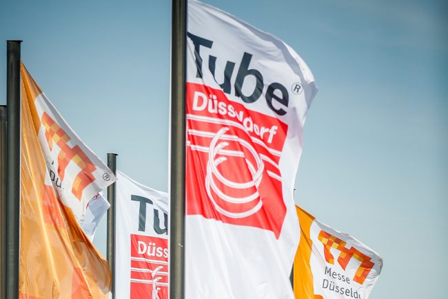 Flagge der Messe Tube