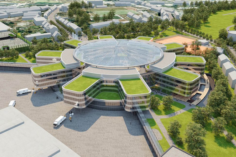 Entwurf der neuen Zentrale der SMS group im Rheinland