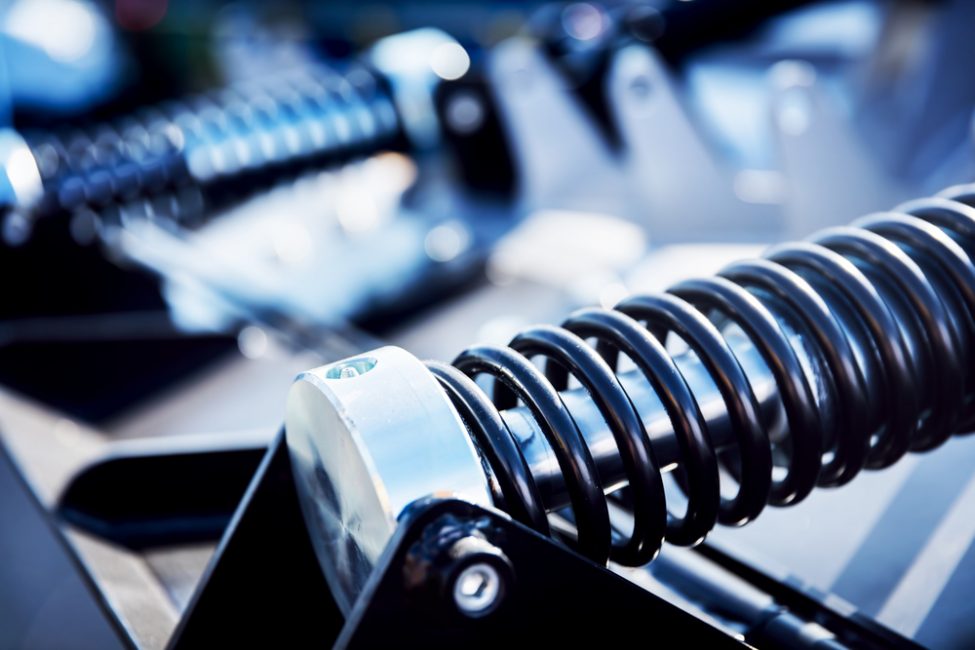 Feder für den Automobilbau, wie sie auch Thyssenkrupp herstellt