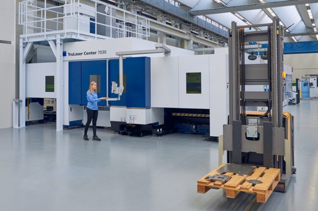 Intralogistik in der Blechfertigung