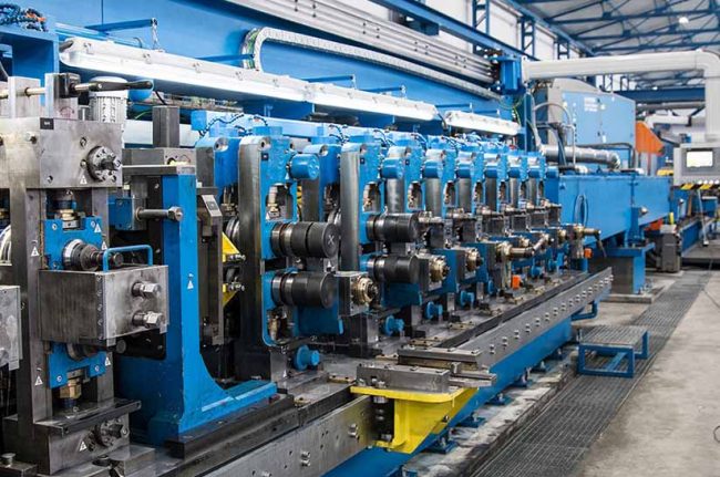 Hochfrequenz-Rohrschweißanlage der SMS group