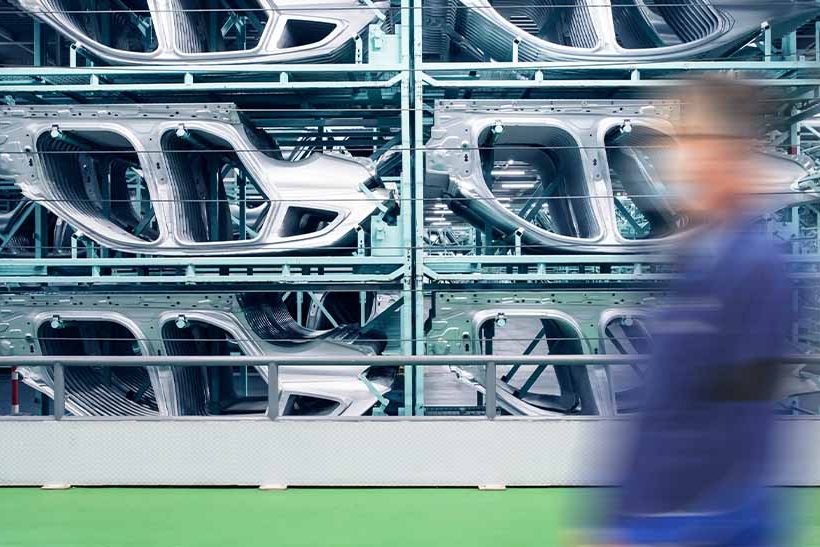 Materiallager bei BMW group