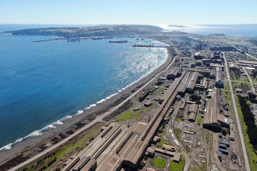 Stahlstandort der Compañia Siderúrgica Huachipato (CSH)