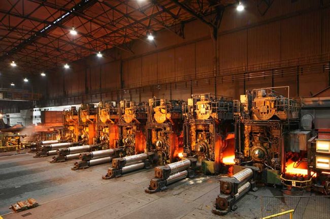 Fertigstraße von Salzgitter Flachstahl