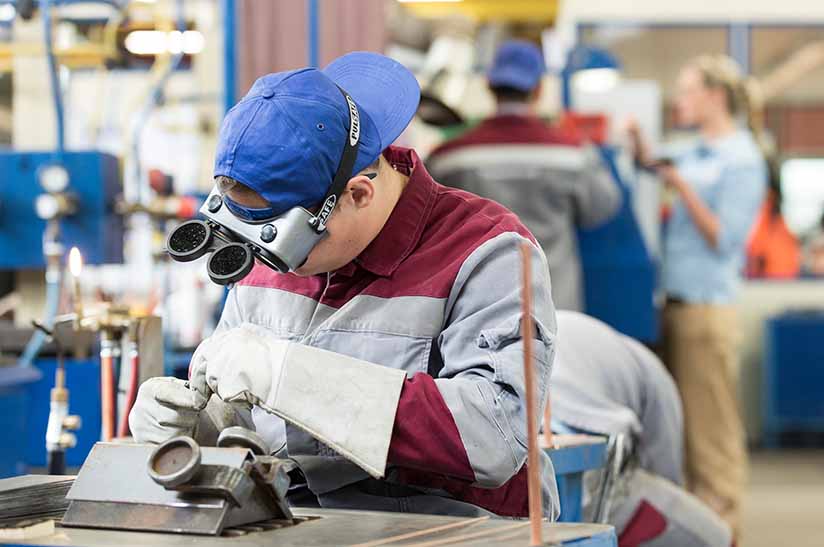 Auszubildender bei Thyssenkrupp Steel Europe