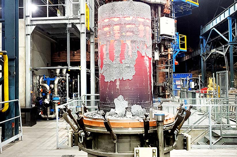 Schmelze an ESU-Anlage bei BGH Lippendorf