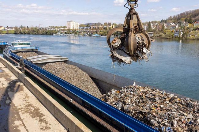 Verladung von Schrott für Stahl Gerlafingen