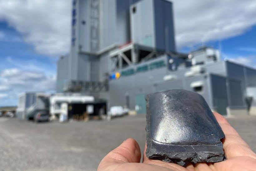 Eisenschwamm aus dem HYBRIT-Projekt