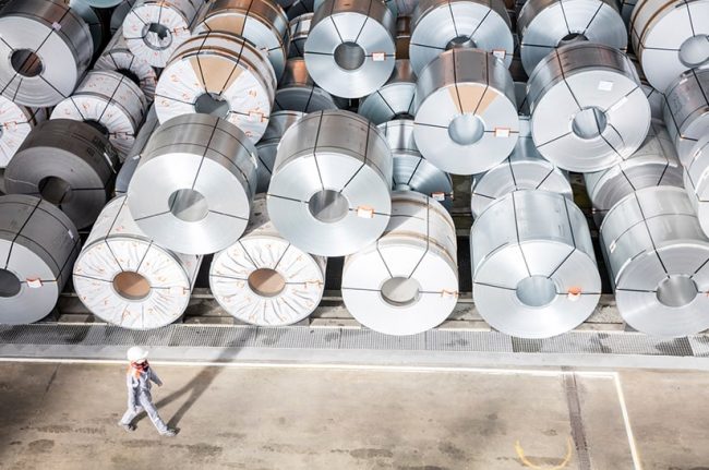 Coil-Lager der Salzgitter AG