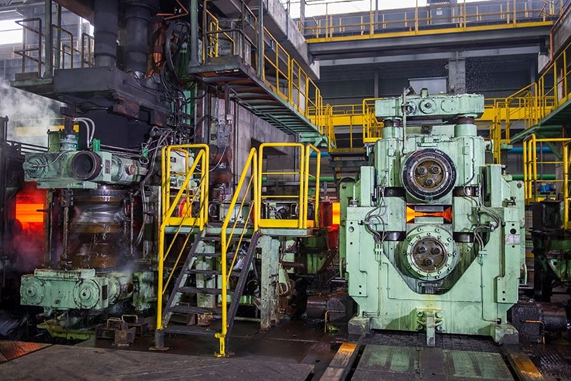 Walzstraße mit Baureihe Red Ring 5 von Primetals Technologies