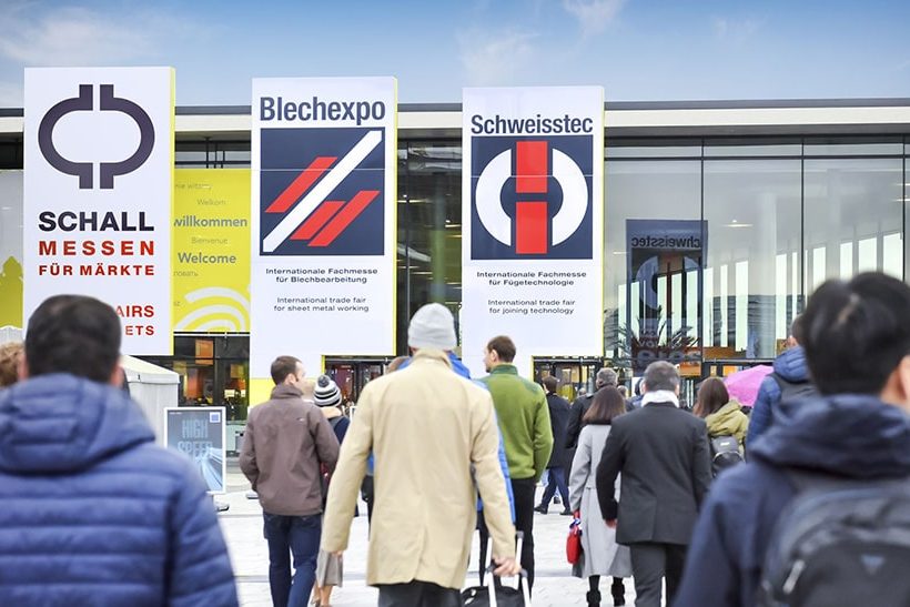 Eingangsbereich der Blechexpo/Schweisstec