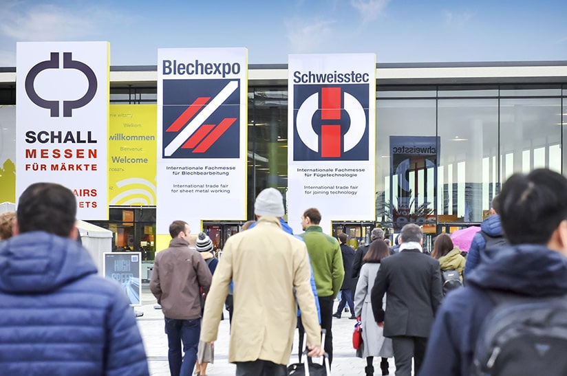 Eingangsbereich der Blechexpo/Schweisstec