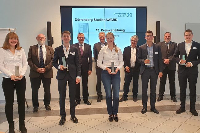 Der Dörrenberg StudienAward wurde 2021 zum 13. Mal verliehen