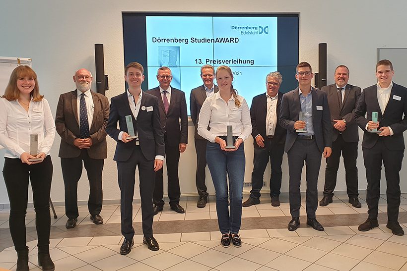 Der Dörrenberg StudienAward wurde 2021 zum 13. Mal verliehen