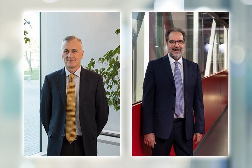 ESTEP-Mitglieder Roberte Pancaldi und Enrico Malfa von Tenova