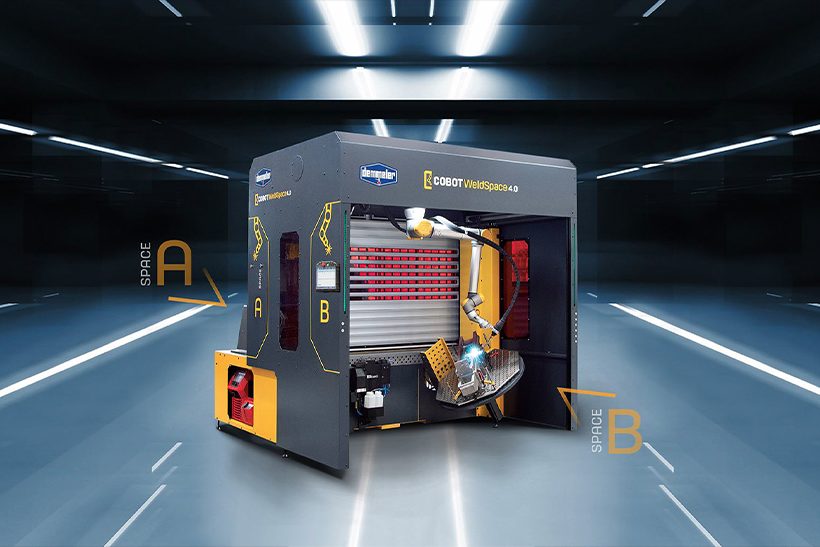 DEMMELER COBOT WeldSpace 4.0 bei Schweißarbeiten