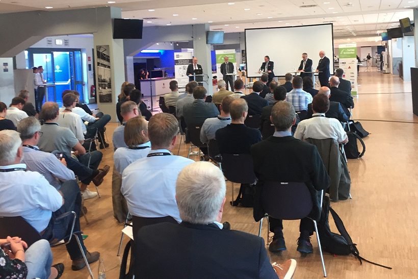 Dr. Dieter Reitz, Reiner Temme, Rainer Siegel und Dr. Heinrich Bökamp bei Fachtag Brückenbau 2021.