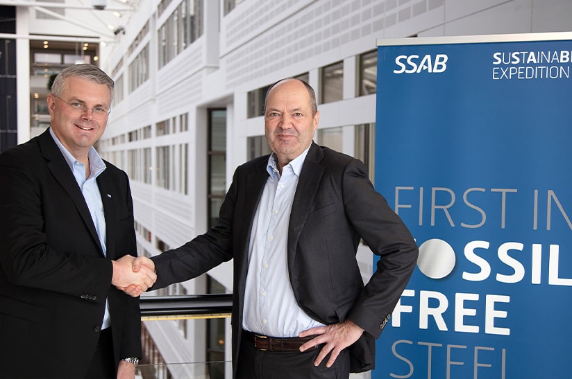 Mikael Bratt (Autoliv) und Martin Lindqvist (SSAB)