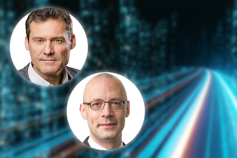 Jörg Hackmann, PSI Metals, und Falk Henrich, SST