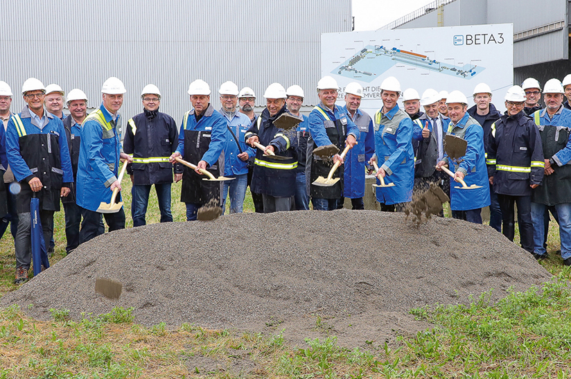 Spatenstich_BETA3_Projektteam_2021 Voestalpine beim Spatenstich für Beta 3 – das Material kommt u.a. von Andritz