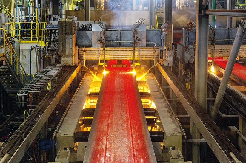 Stranggießanlage bei Tata Steel in IJmuiden