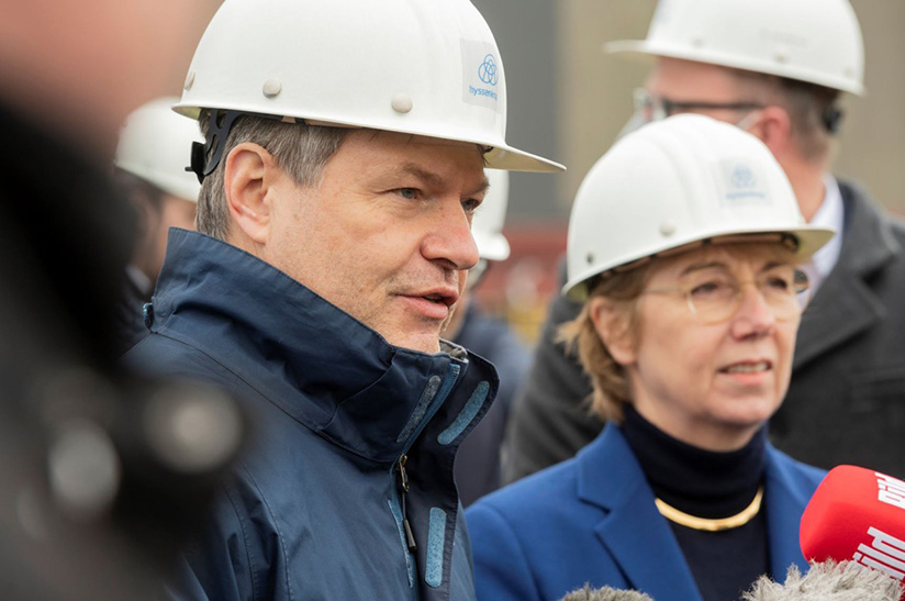 Robert Habeck bei thyssenkrupp