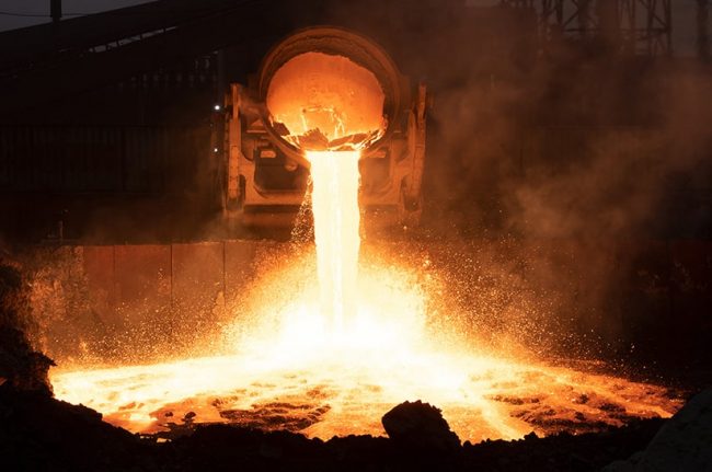 Roheisenentschwefelungsschlacke bei thyssenkrupp