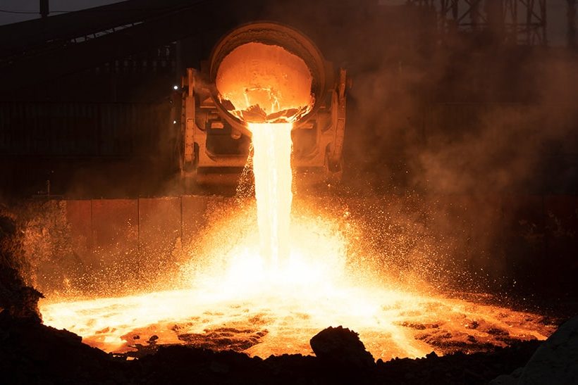 Roheisenentschwefelungsschlacke bei thyssenkrupp