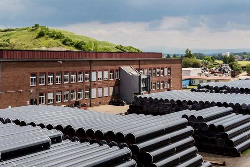 Mannesmann Großrohr für LNG-Terminal in Wilhelmshaven