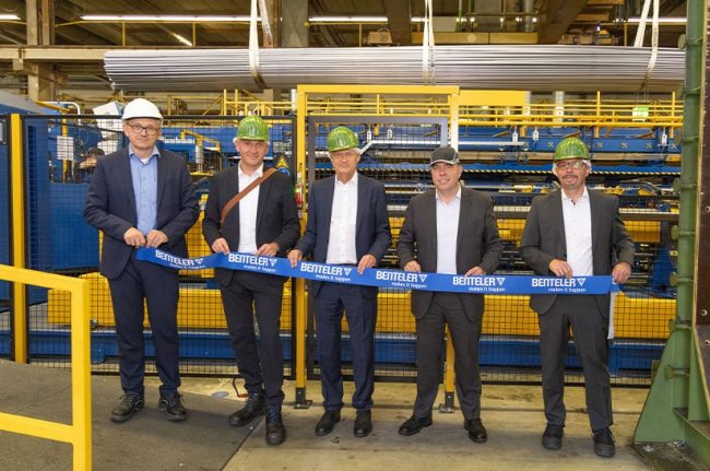 Eröffnung der neuen Ziehlinie bei Benteler