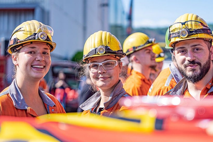 Beschäftigte der Stahlindustrie