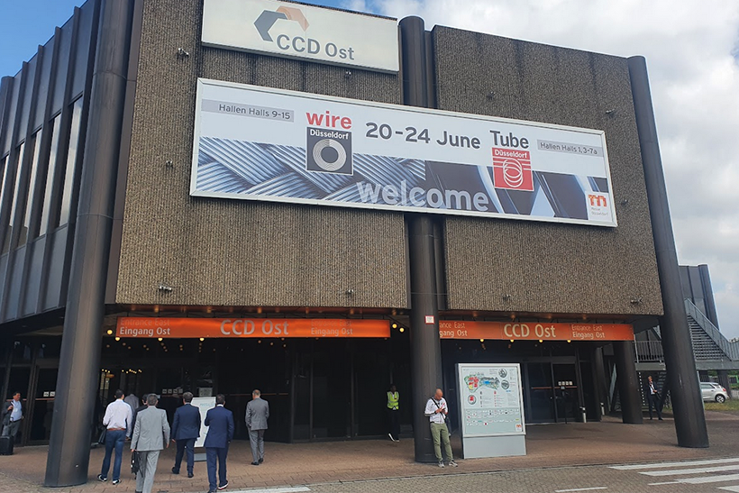 Eingang CCD Ost, wire + Tube Messe Düsseldorf 2022