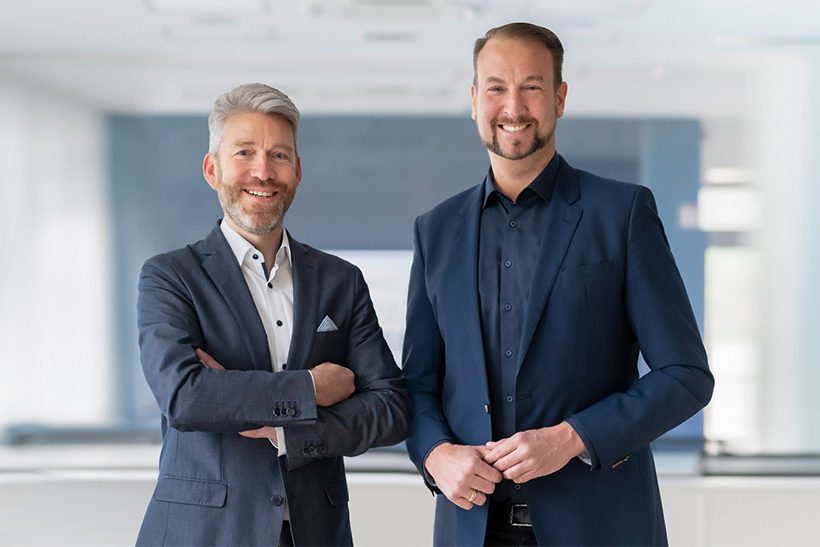 Prof. Christian Doetsch (l.) und Prof. Manfred Renner leiten ab August 2022 als Doppelspitze das Fraunhofer UMSICHT.