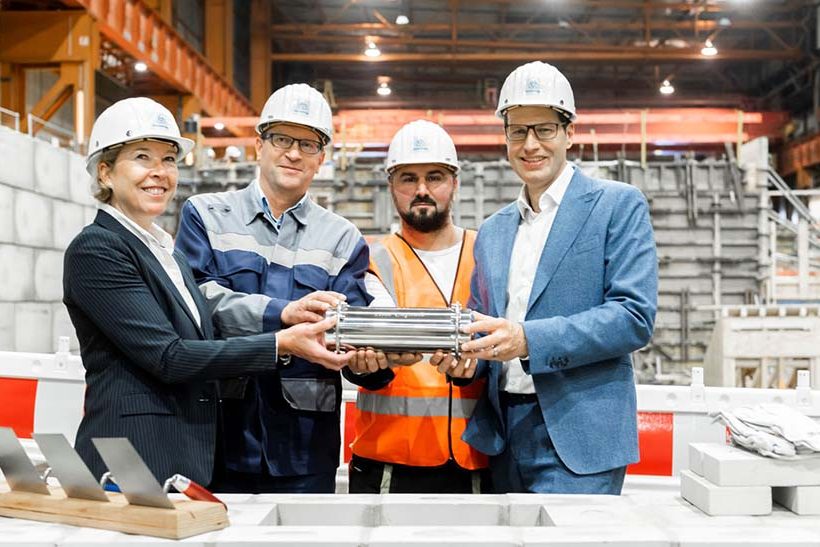 Grundsteinlegung für neues Doppelreversiergerüst bei thyssenkrupp Steel in Bochum