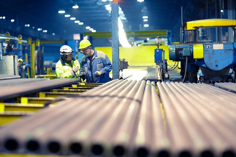 Rohre in Benteler-Werk