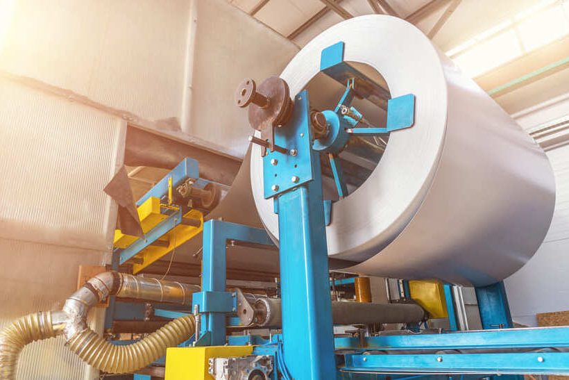 Anlage zur Blechbearbeitung