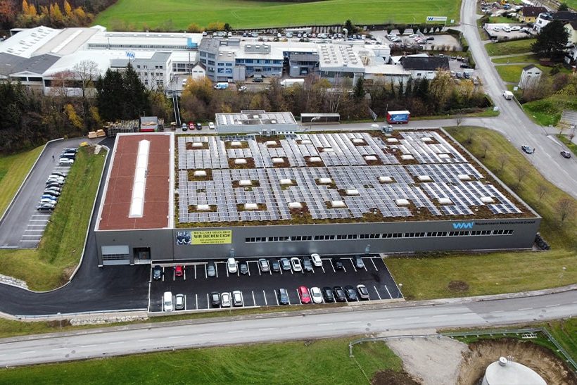 Werk von Wuppermann Metalltechnik aus der Vogelperspektive