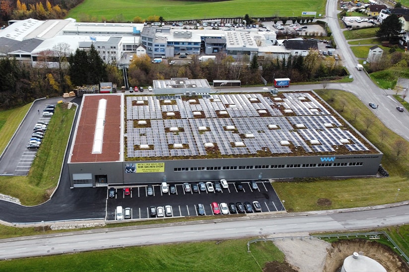 Werk von Wuppermann Metalltechnik aus der Vogelperspektive