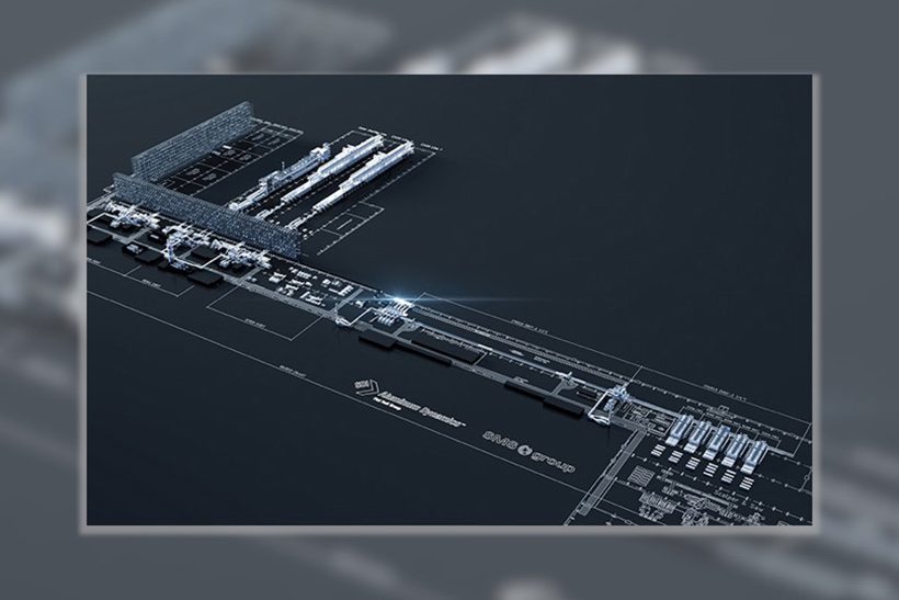 Zeichnung der Anlage, die Steel Dynamics bei der SMS group bestellt hat