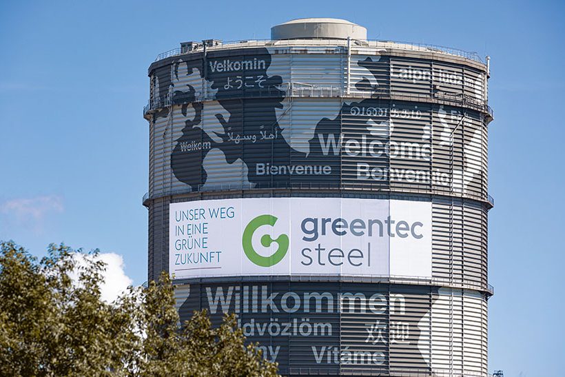 voestalpine GreenTec-Turm für klimafreundliche Stahlproduktion