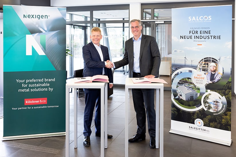 Guido Kerkhoff (Klöckner & Co) und Gunnar Groebler (Salzgitter)