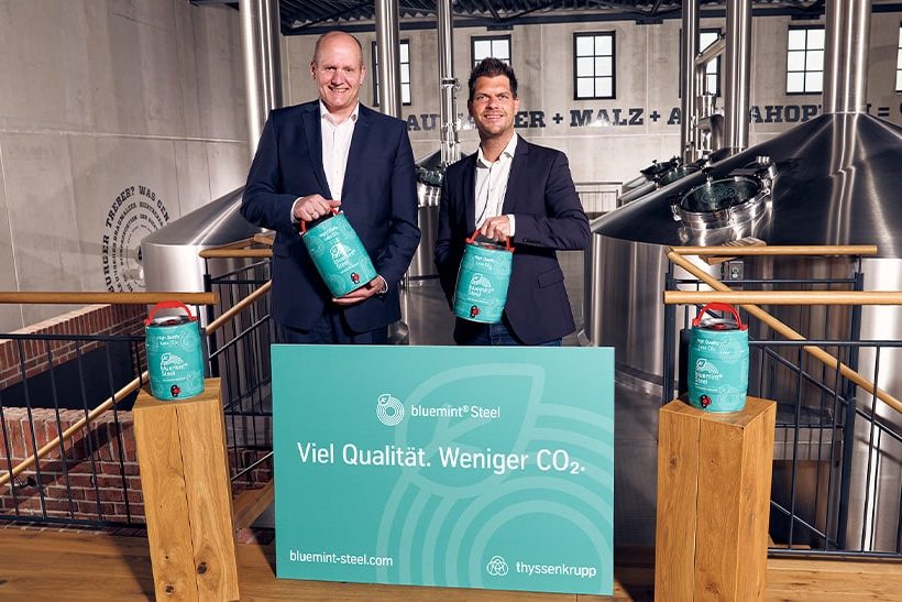 Partyfass aus CO2-reduziertem Weißblech