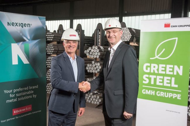 Bernhard Weiß (Klöckner & Co) und Marc-Oliver Arnold (GMH)