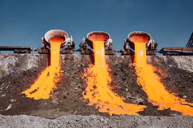 Eisenhüttenschlacke